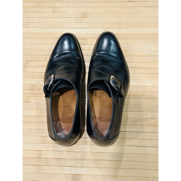 LODING Paris New Taylor Black Monk Strap Leather Shoes Men’s 7.5 Retail $466 ? main image 5